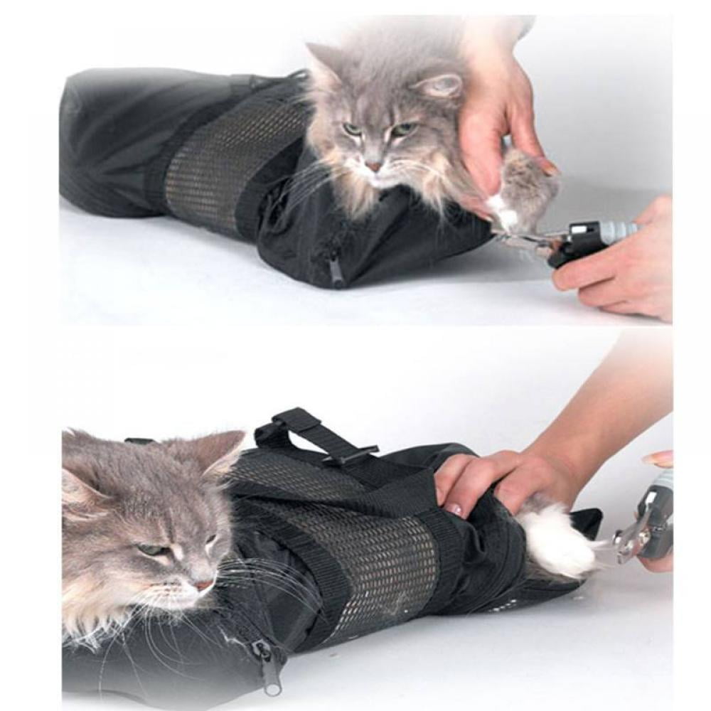 Downtown Pet Supply Cat Grooming Restraint Bags with Muzzle or Individual Cat Grooming Muzzle Small, Medium, or Large 