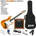thumbnail image 2 of LyxPro Electric Guitar 39 Inch Beginner Kit with 20W Amp and Accessories - Mahogany, 2 of 8