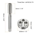 thumbnail image 2 of Unique Bargains M12 x 1.75 Metric Left Hand Tap and Die Set Screw Thread Tap with Round Die, 2 of 6