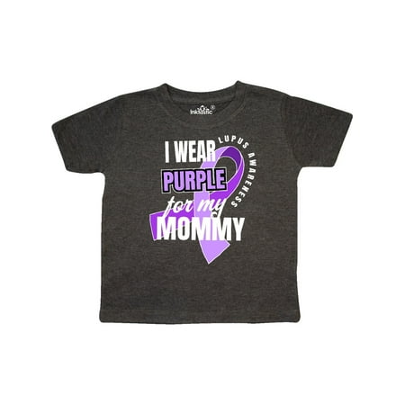 

Inktastic I Wear Purple For My Mommy Lupus Awareness Gift Toddler Boy or Toddler Girl T-Shirt