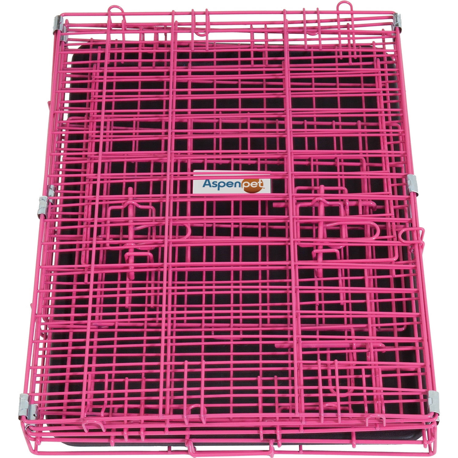 pink medium dog crate