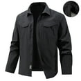 thumbnail image 4 of Tactical Jacket for Men 2025 Long Sleeve Lightweight Breathable Button Down Collared Zip Up Jacket with Pockets, 4 of 8