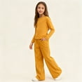 thumbnail image 6 of YunPes Teen Girls Corduroy Pants Baggy Wide Leg Pants Elastic High Waist Loose Sweatpants Casual Stretchy Pockets Trousers, 6 of 10