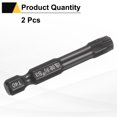 thumbnail image 3 of Uxcell 2pcs T40 Torx Head Screwdriver Bit 1/4" Hex Shank 2" Long Magnetic with Hole, 3 of 7