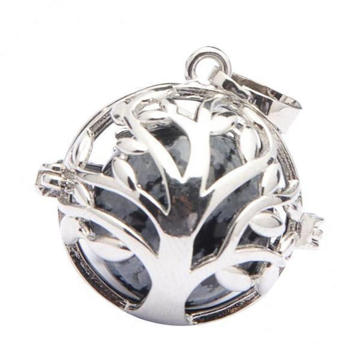 lionlar 2x Stylish Tree of Life Bead Cage Pendant Hollow for Pearl - Main Image