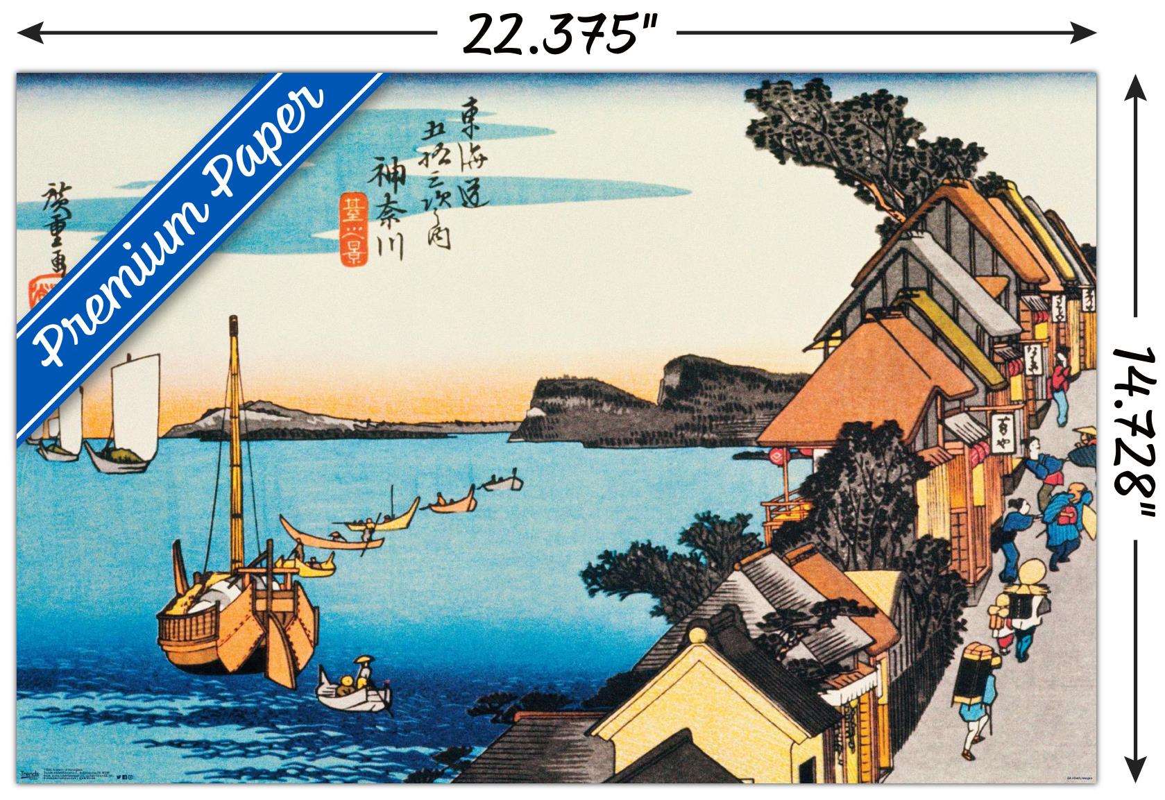 Scenery Of Kanagawa Wall Poster, 14.725" x 22.375"