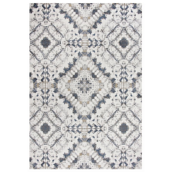 Gatney Rugs Scranton Area Rug BRS108 Beige Diagonals Diamonds 7' 10" x 9' 10" Rectangle
