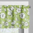 thumbnail image 3 of Ambesonne Tangerine Valance Pack of 2, Sketch Drawn Citrus Fruit, 54"X12", Pistachio Green Emerald, 3 of 5
