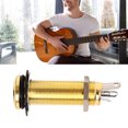 thumbnail image 4 of Guitar Output Jack, Standard Thread Straight Cylinder Electric Guitar Jack Rustproof  For Musical Instruments Gold,Black,Silver, Black, 4 of 8