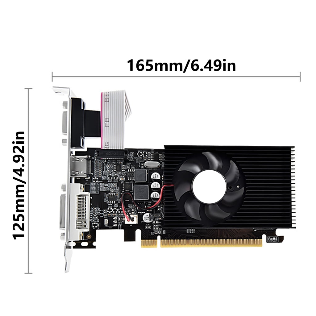 4GB DDR3 GT730 Computer GPU Video Card for Office Work and Casual Gaming