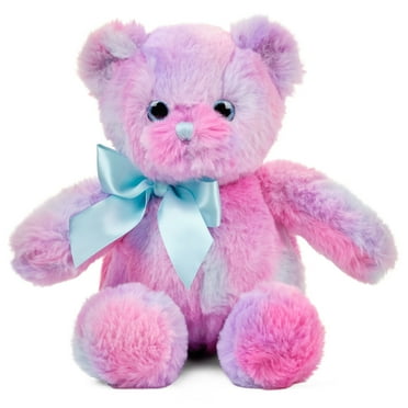 Bearington Lil' Gem Rainbow Tie Dye Plush Stuffed Animal Teddy Bear, 12"