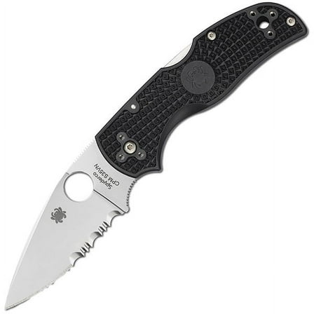 Spyderco Native 5 Lightweight Black FRN ComboEdge Folding Knife