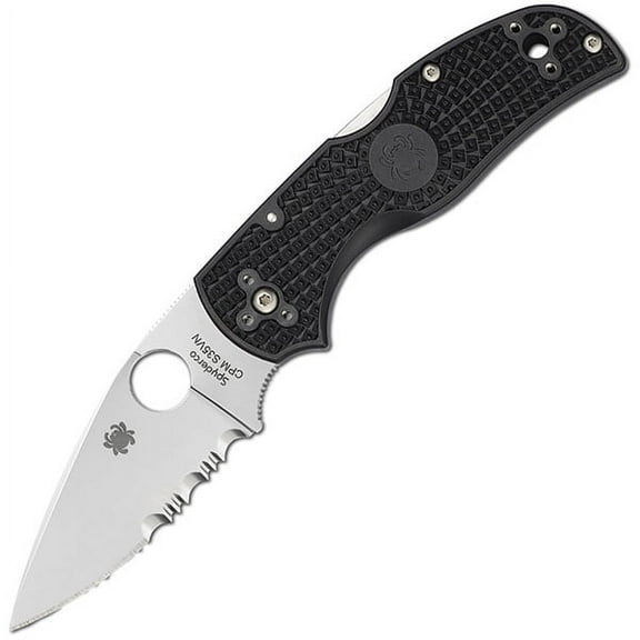 Spyderco Native 5 Lightweight Black FRN ComboEdge Folding Knife