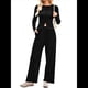thumbnail image 2 of Conjunto de Chándal de 2 Piezas para Mujer, con Pantalones Acampanados de Yoga y Mangas Largas, Estilo Casual, A Juego. Negro L, 2 of 9