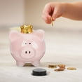 thumbnail image 3 of 50 Pcs Doll Piggy Bank Round Bank Plugs Rubber Plugs for Bank Saving Pot Stopper Black, 3 of 6