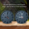 thumbnail image 2 of Modern Gray Wall Clock Home Decor 10-Inch Silent Wooden Wall Clock, Battery Operated (AA Batteries Not Included), Artistic Home Decor, 2 of 7