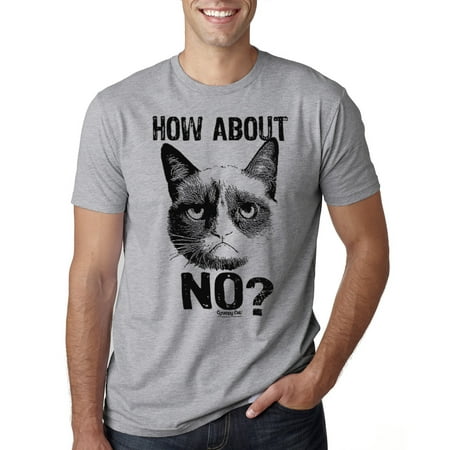 grumpy cat how about no? internet meme tardar sauce adult t-shirt (Best Cat Memes Ever)