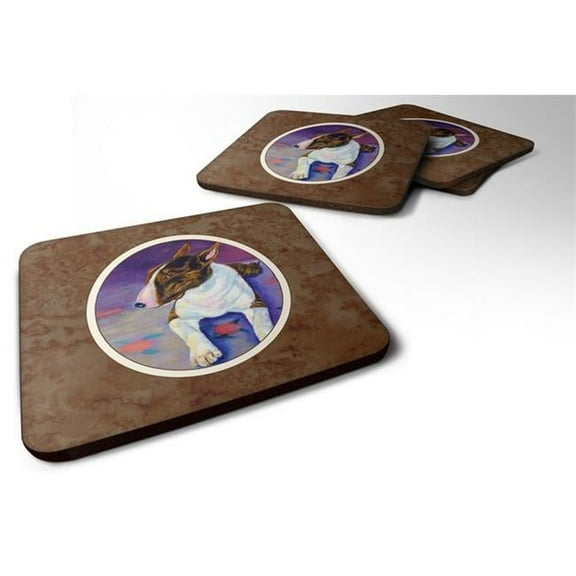 Bull Terrier Foam Coaster, Set of 4