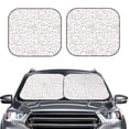 thumbnail image 2 of Vsdgher Poodle Dog Print Car Windshield Sun Shade, Reflective Sunshade Window Sunshade Sun Visor Protector Fit for Cars,Trucks,SUVs-Small, 2 of 6