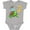 AC-Heather Grey, variant on Inktastic 2nd Birthday Cute Turtle in Party Hat with Confetti Boys or Girls Baby Bodysuit