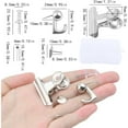 thumbnail image 3 of 1 Set/1 Box Mixed Push Pins Set, Including Clear Plastic Push Pins Silver Metal Pushpin Hook Pushpin Clip Decorative Pushpins Thumb Tacks for Cork Board Office Wall Hanging, 5 Styles, 3 of 7