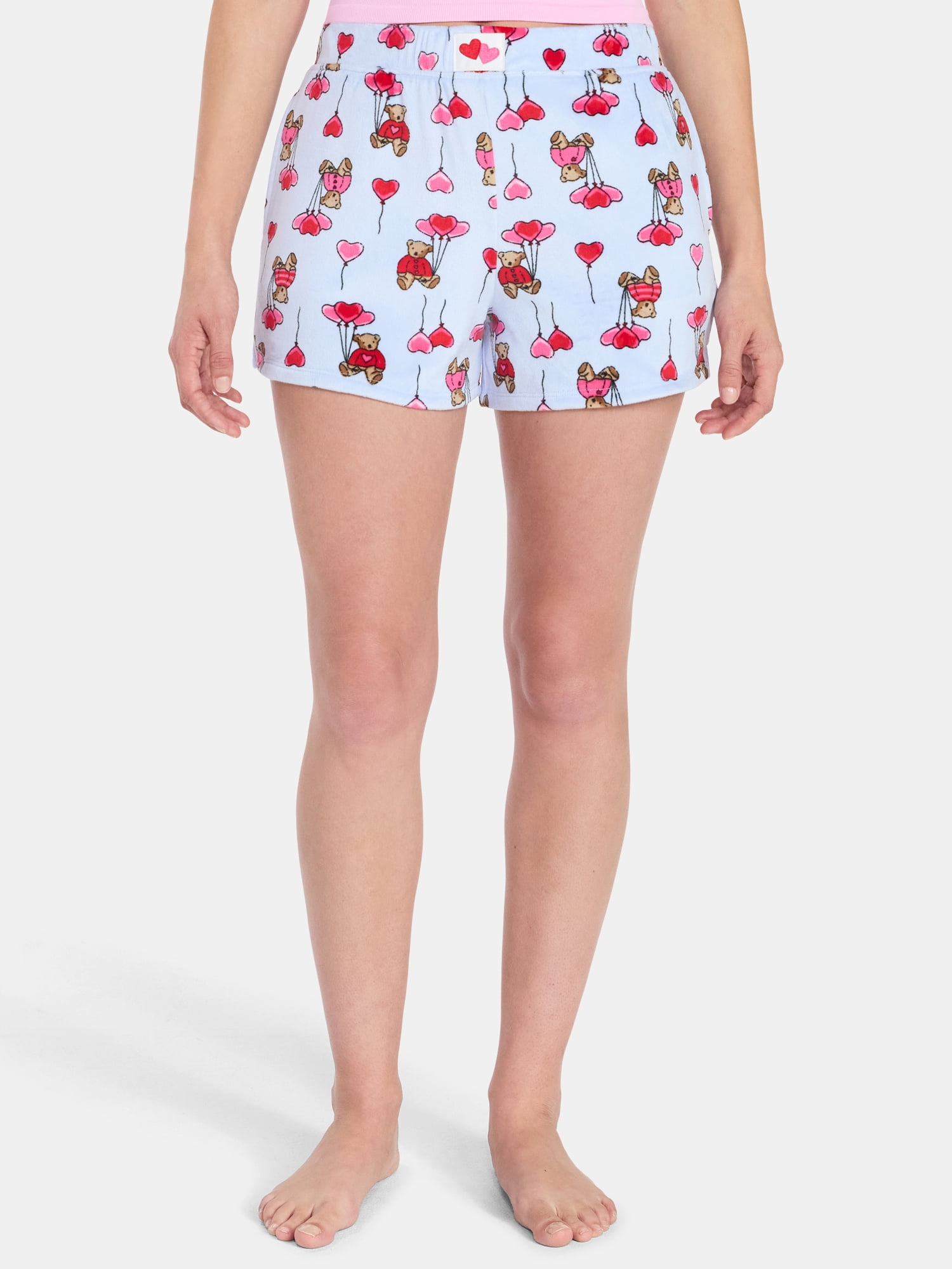 Valentine's Day Women's Sleep Shorts from Way to Celebrate, 2-Pack, Sizes XS-3X