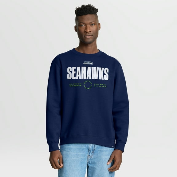 Men's Fanatics College Navy Seattle Seahawks Direct Handoff Legacy Pullover Sweatshirt