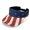 American Flag Butterfly Print, variant on Sea Turtle Flowers Sun Visor Hat, Lightweight Empty Top Cap Polyester Fabric Breathable Empty Top Design Sports Visor Hat for Fishing