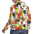 thumbnail image 6 of Salouo Colorful Balls Pattern Men's Fall Hoodie Sweatshirt,Sport Hoodie with Pockets for Men Pullover Casual Hooded Sweatshirt-Small, 6 of 7
