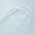 thumbnail image 2 of Balsa Circle 16 in White Pre-Tied Faux Pearl Garland Chiavari Chair Back Sash Beaded String Party Decorations, 2 of 8