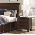 thumbnail image 2 of 6pc Master Bedroom Furniture Set Classic Brown Finish Cal-King Size Captain Storage Bed, 2 of 7