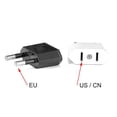 thumbnail image 2 of Adaptador de enchufe europeo a americano YONGSHENG convertidor de potencia de viaje 250v 2 pines, 2 of 5