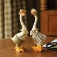 thumbnail image 3 of pieza 2 6 pulgadas figurita de de resina miniatura simulado de aves de corral granja modelo figurita cumpleaños decoraciones para Soledad Figura de pato de simulación, 3 of 7