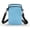 Sky Blue Dots, variant on POLERO Sky Blue Dots Crossbody Purse, Casual Crossbody Bag Adjustable Strap Cellphone Crossbody Bag for Shop Travel
