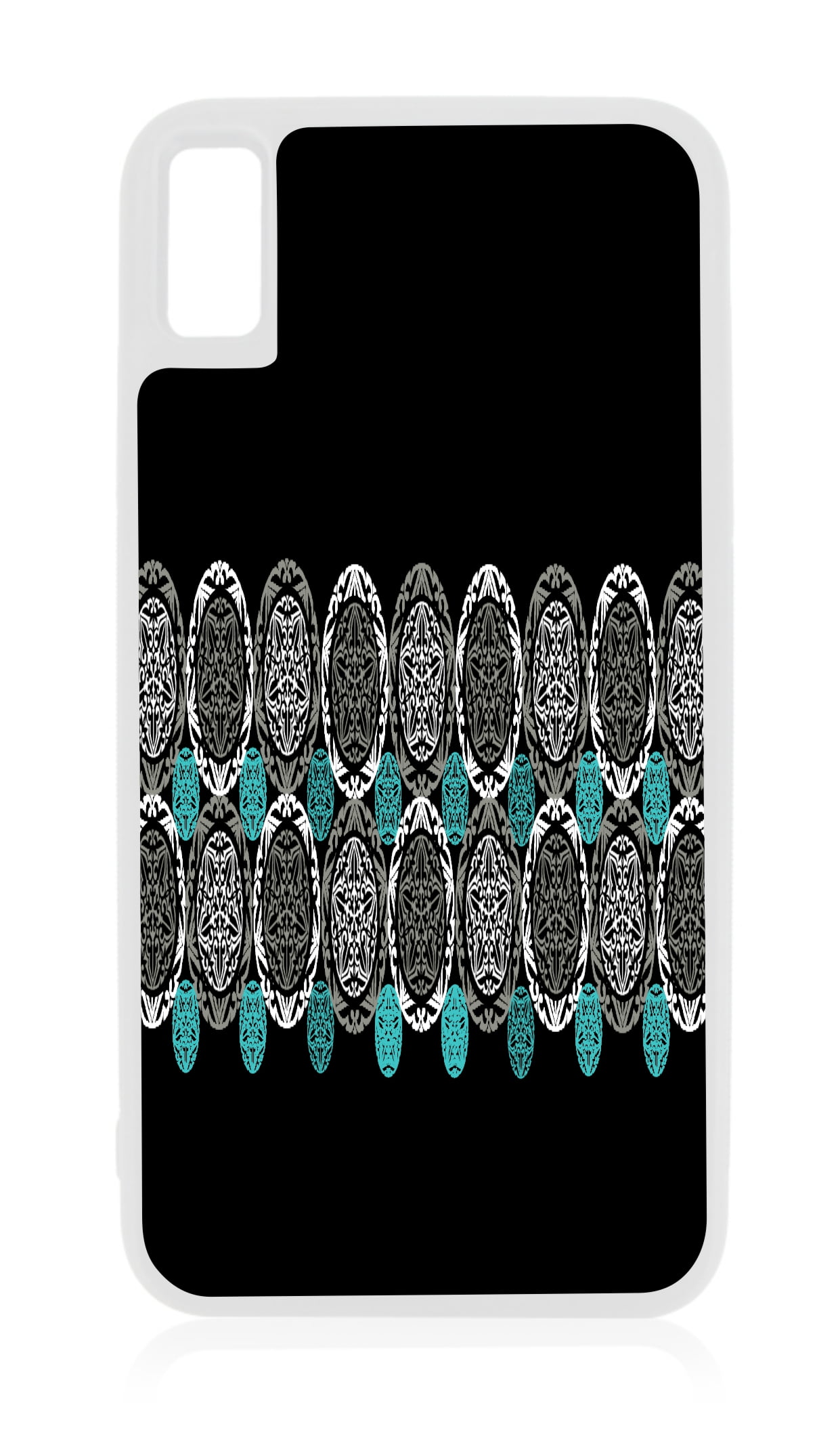 Floral Circles 10xr Flower Case iPhone 10 xr Floral Case White Rubber