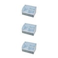 thumbnail image 4 of relayinert Makeup Organizer Open Wide Application Fluent Line Sundries Makeup Products Storage Box Desktop Blue 3Set, 4 of 6