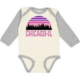 thumbnail image 3 of Inktastic Chicago Gifts Souvenirs for Kids Girls Long Sleeve Baby Bodysuit, 3 of 5