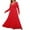 Red, variant on Kaemgyyd Plus Size Maxi Dress for Women Glitter V Neck Long Sleeve Ruffle Hem Flowy Dress Backless Cocktail Party Clubwear