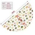 thumbnail image 5 of Kll 30" Christmas Tree Skirt Sushi And Rolls Xmas Tree Skirts Mat For New Year Xmas Holiday Party Indoor Outdoor Home Decoration, 5 of 9