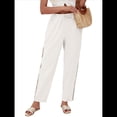 thumbnail image 3 of Pantalones de con Cordón Ajustable para Mujer, Pantalones de Playa de Verano con Cintura Elástica. XXL, 3 of 10