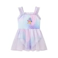 thumbnail image 3 of Glisme Summer Girls Swimsuit Swimwear With Cute Cartoon Design Lightweight Sun Swimwear For Swimming Lessons And Beach Days Relaxed Fit Bathing Suits Size 5-6 Years Purple, 3 of 8