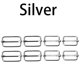 thumbnail image 1 of 10 unids/lote de diapositivas de Metal, rectángulo ajustable, anillo en D, cinturón, cinta, rodillo, hebilla para mochilas, bolsa, hebillas de gato, accesorios DIY, 1 of 5