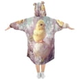 thumbnail image 2 of BZSMCE Wearable Blanket Hoodie Fashion Chick on Easter Egg Home Wear, 2 of 7