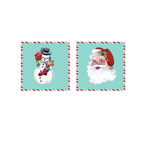 Great Art Now 1955 Christmas by Alicia Ludwig 2 Piece Print Art Set Each 12W x 12H