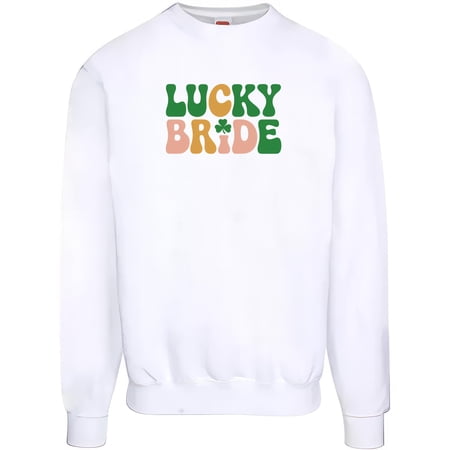 KiraKira Lucky Bride St. Patrick's Day T-Shirt, Fun Wedding Shamrock Sweatshirt, Bachelorette Hoodie for Celebrations