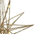 thumbnail image 4 of Northlight LED Lighted Glittered Geometric Star Christmas Decoration - 12" - Warm White, 4 of 5
