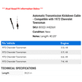 thumbnail image 2 of Automatic Transmission Kickdown Cable - Compatible with 1972 Chevy Townsman, 2 of 2