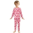 thumbnail image 3 of Cupcake Heart Sweet Cotton Pajamas 2 Piece Set Sleepwear Soft and Comfortable Homewear Nightwear, 3 of 7