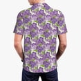 thumbnail image 6 of Wukai Violets Flowers Men’s Polo Shirts,Quick-Dry Athletic Shirt,Classic Fit Shirts-, 6 of 8