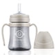 thumbnail image 1 of Vaso para sorber GROSMIMI Magic a prueba de derrames con pajita PPSU de 180 ml, color beige, 1 of 6